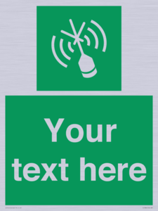 Custom sign safe condition Emergency position beacon